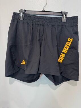 Arizona State Sun Devils Black Aeroready Adidas Players Gym Shorts Size M NEW